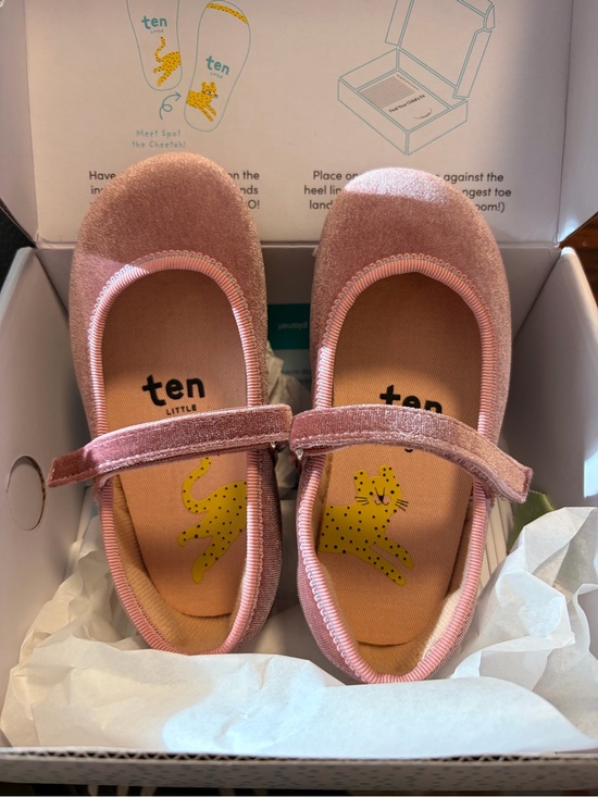 Ten Little Other - Ten Little Pink Velvet Mary Jane Shoes